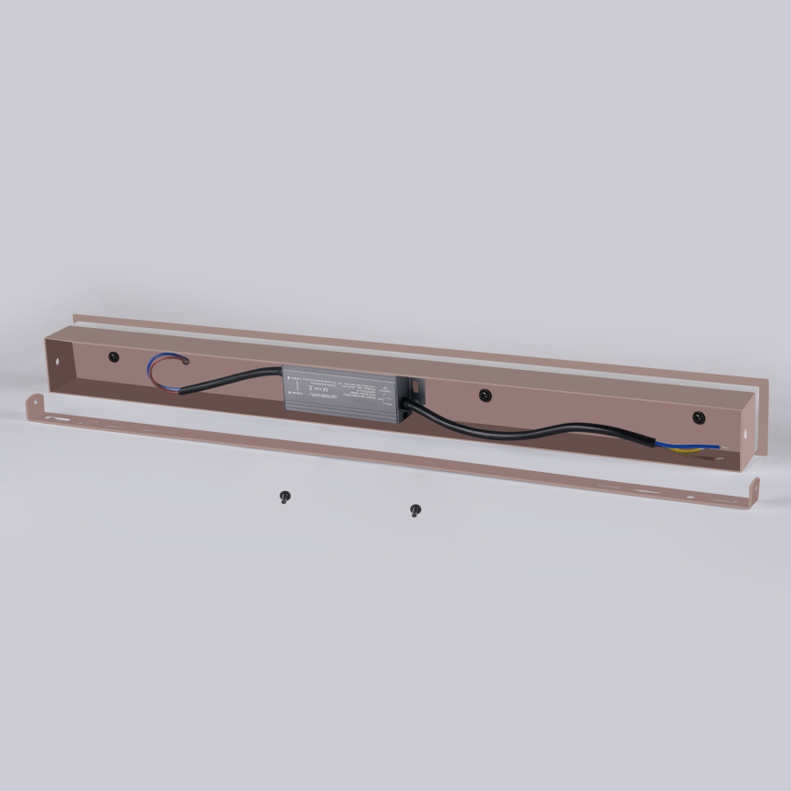 Brilagi - LINEAR LED Outdoor Wall Light LED/12W/230V 3000K IP65 50 cm brown CRI 90
