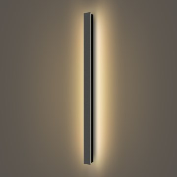 Brilagi - LED Outdoor Wall Light LINEAR LED/22W/230V 3000K IP65 100 cm black CRI 90