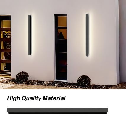 Brilagi - LINEAR LED Outdoor Wall Light/22W/230V/4000K/IP65/100 cm/Black/CRI 90