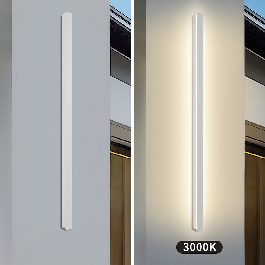 Brilagi - LED Outdoor Wall Light LINEAR LED/32W/230V 3000K IP65 140 cm White CRI 90