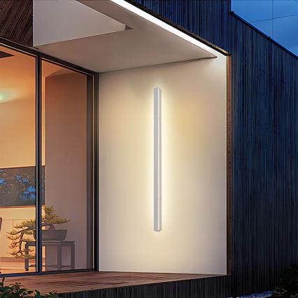 Brilagi - LED Outdoor Wall Light LINEAR LED/32W/230V 3000K IP65 140 cm White CRI 90