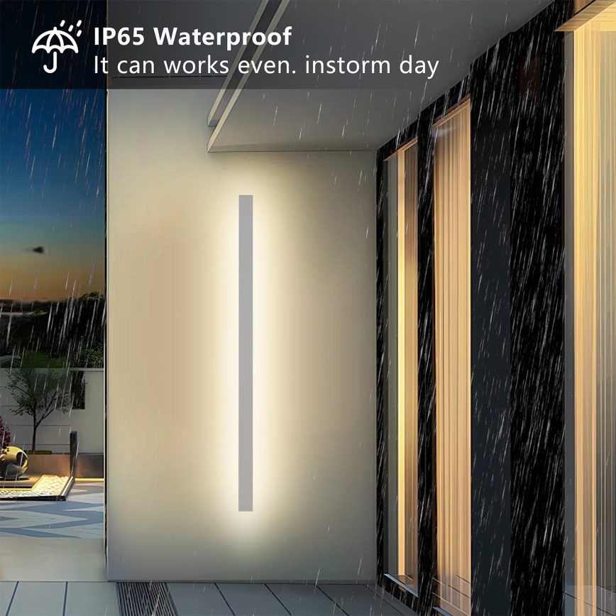 Brilagi - LED Outdoor Wall Light LINEAR LED/32W/230V 3000K IP65 140 cm White CRI 90