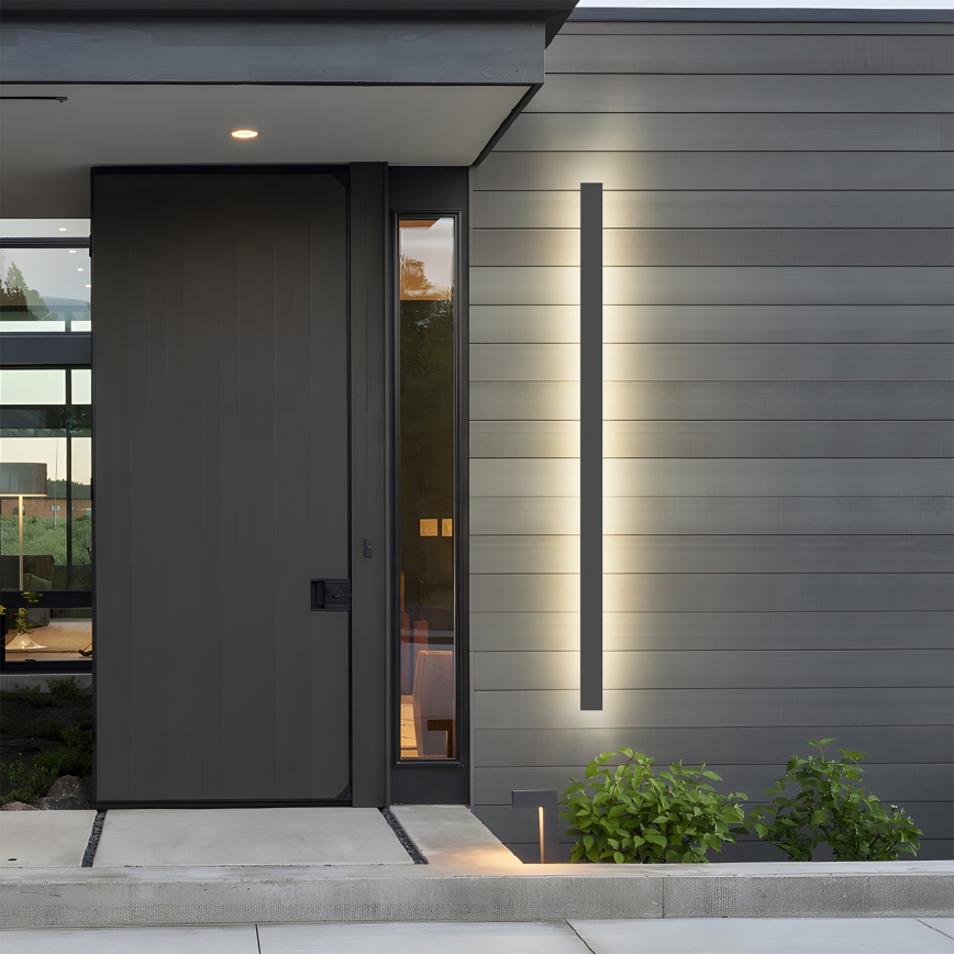 Brilagi - LINEAR LED Outdoor Wall Light 32W/230V 3000K IP65 140 cm Anthracite CRI 90