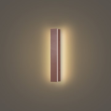 Brilagi - LED Outdoor Wall Light LINEAR LED/8W/230V 3000K IP65 30 cm Brown CRI 90