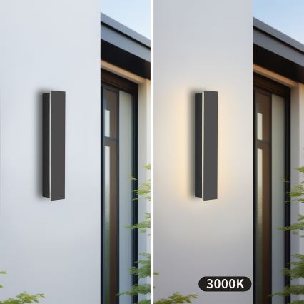 Brilagi - LED Outdoor Wall Light LINEAR LED/8W/230V 3000K IP65 30 cm Anthracite CRI 90