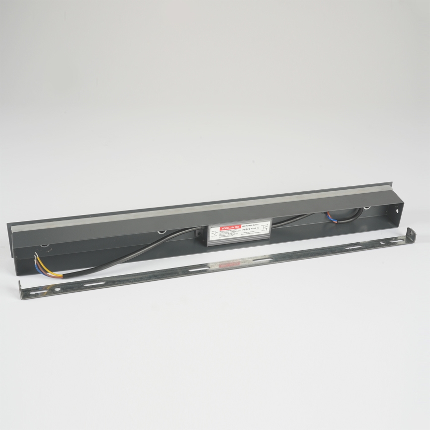 Brilagi - LED Outdoor Wall Light LINEAR LED/8W/230V 3000K IP65 30 cm Anthracite CRI 90