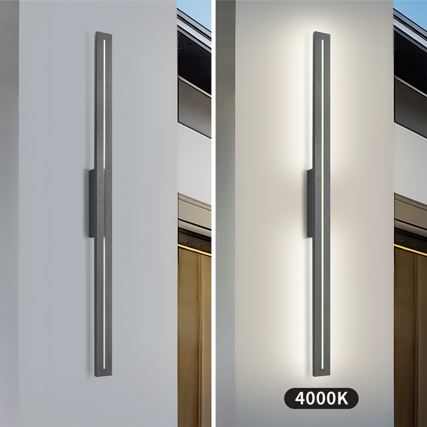 Brilagi - LINEO LED Outdoor Wall Light 24W/230V 4000K IP65 100 cm Anthracite