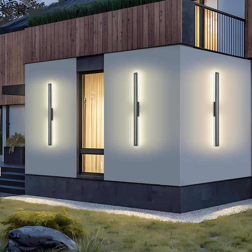 Brilagi - LINEO LED Outdoor Wall Light 24W/230V 4000K IP65 100 cm Anthracite