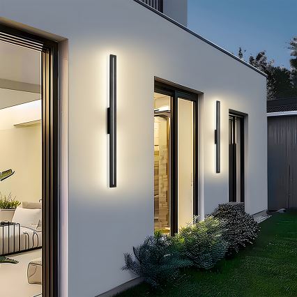 Brilagi - LINEO LED Outdoor Wall Light, 24 W, 230 V, 4000 K, IP65, 100 cm, Black, CRI 90