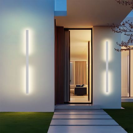 Brilagi - LUNA LED/30W/230V Outdoor Wall Light 3000K IP65 150 cm White CRI 90