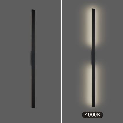 Brilagi - LUNA LED Outdoor Wall Light LED/30W/230V 4000K IP65 150 cm Black CRI 90