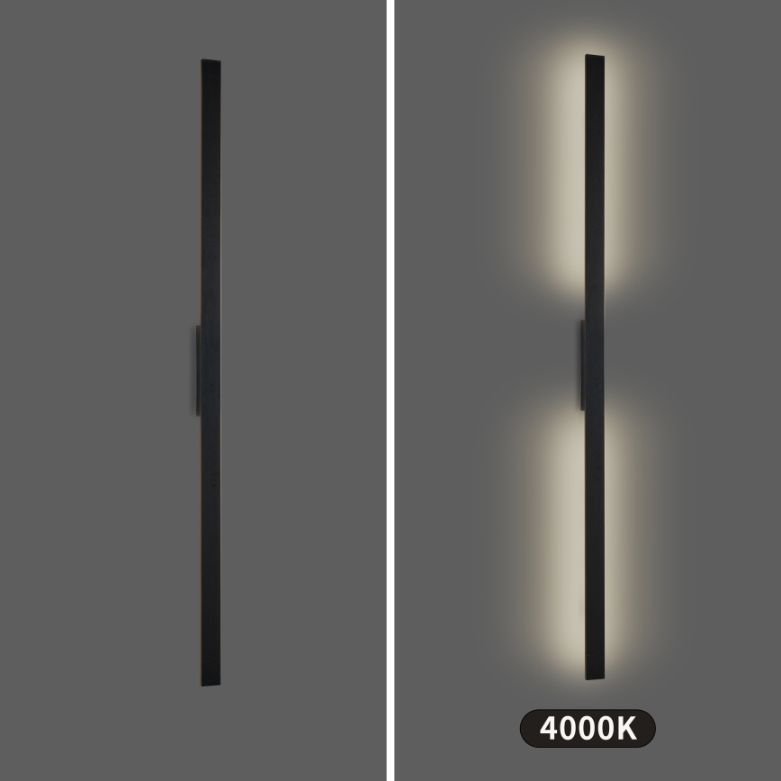 Brilagi - LUNA LED Outdoor Wall Light LED/30W/230V 4000K IP65 150 cm Black CRI 90