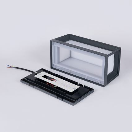 Brilagi - LED Outdoor Wall Light PARKER LED/12W/230V Anthracite IP44