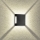 Brilagi - LED Outdoor Wall Light QUADRAY LED/4W/230V black IP65