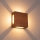 Brilagi - LED Outdoor Wall Light QUADRAY LED/6W/230V Wood-effect Finish IP54