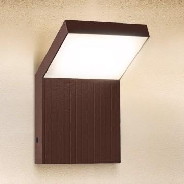 Brilagi - LED Outdoor Wall Light RIANO LED/8W/230V Brown IP65