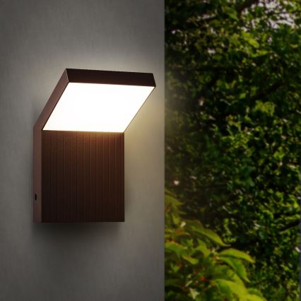 Brilagi - LED Outdoor Wall Light RIANO LED/8W/230V Brown IP65