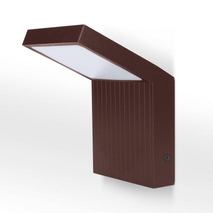 BRILAGI - LED Outdoor Wall Light RIANO LED/8W/230V Brown IP65