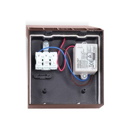 BRILAGI - LED Outdoor Wall Light RIANO LED/8W/230V Brown IP65