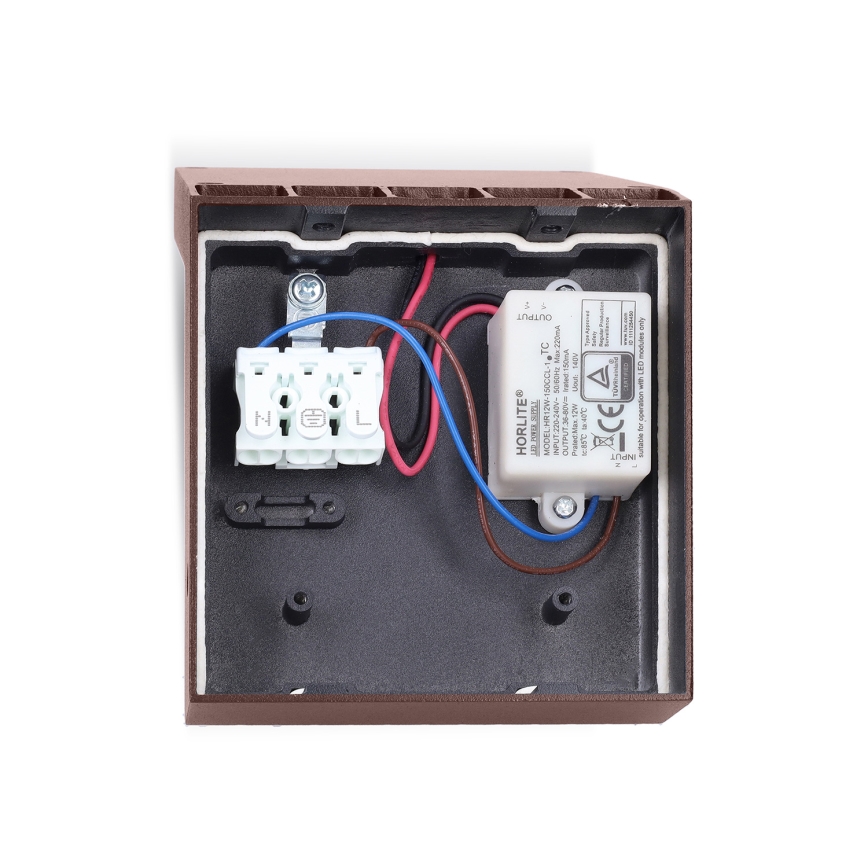 BRILAGI - LED Outdoor Wall Light RIANO LED/8W/230V Brown IP65