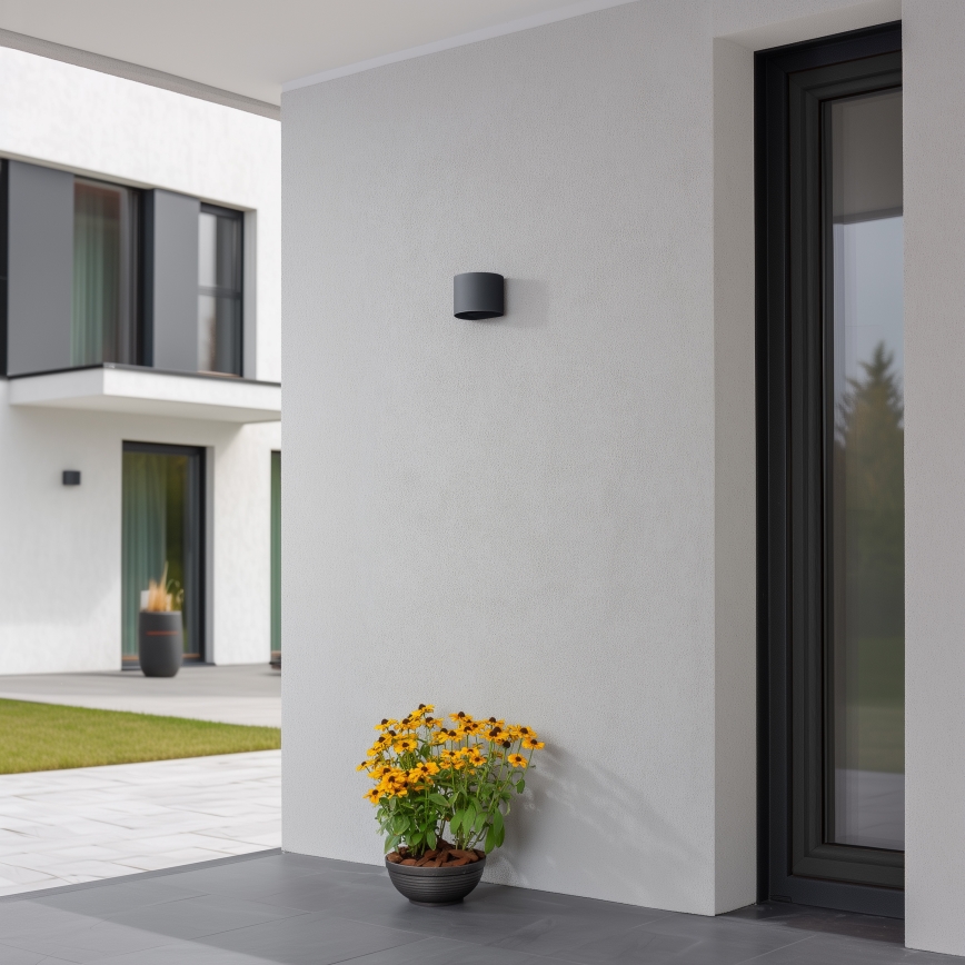 Brilagi - LED Outdoor wall light RONDO LED/6W/230V anthracite IP54