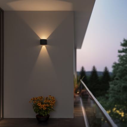 Brilagi - LED Outdoor wall light RONDO LED/6W/230V anthracite IP54