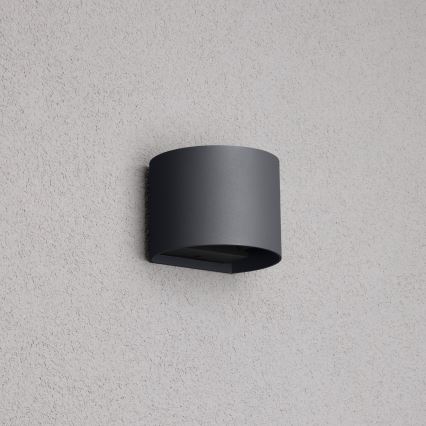 Brilagi - LED Outdoor wall light RONDO LED/6W/230V anthracite IP54