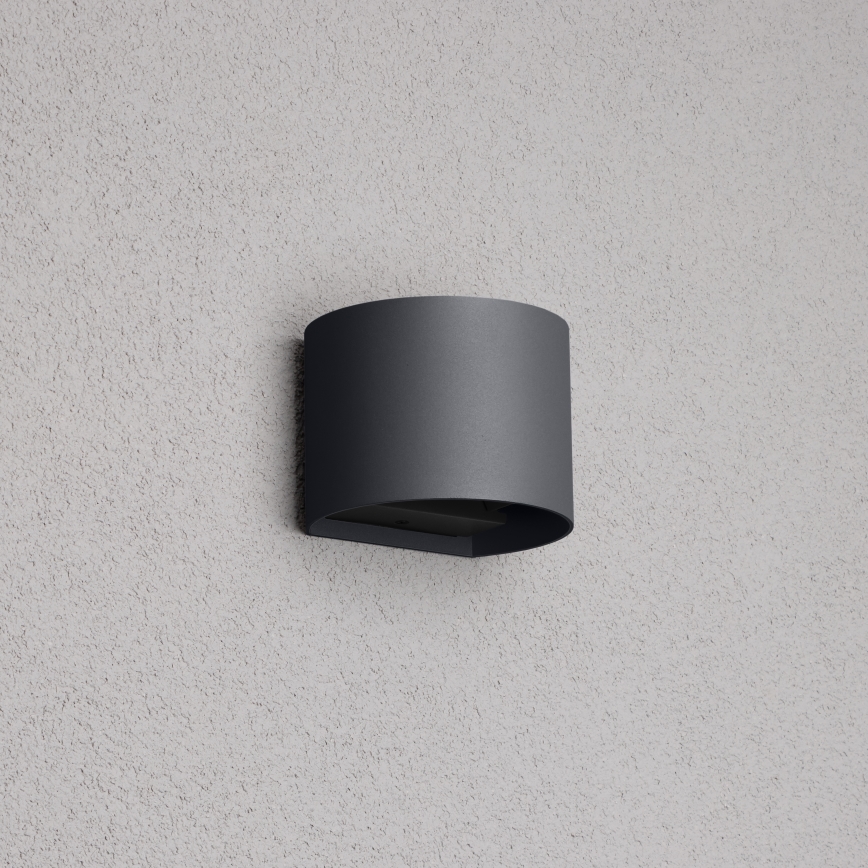 Brilagi - LED Outdoor wall light RONDO LED/6W/230V anthracite IP54