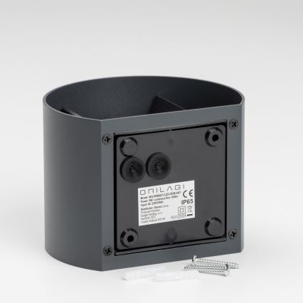 Brilagi - LED Outdoor wall light RONDO LED/6W/230V anthracite IP54