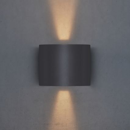 Brilagi - LED Outdoor wall light RONDO LED/6W/230V anthracite IP54