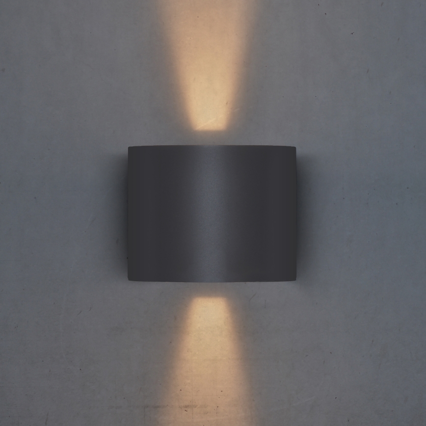 Brilagi - LED Outdoor wall light RONDO LED/6W/230V anthracite IP54