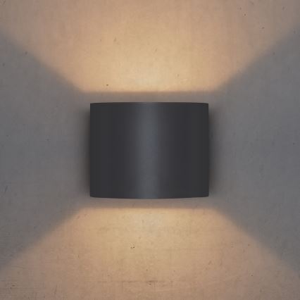 Brilagi - LED Outdoor wall light RONDO LED/6W/230V anthracite IP54