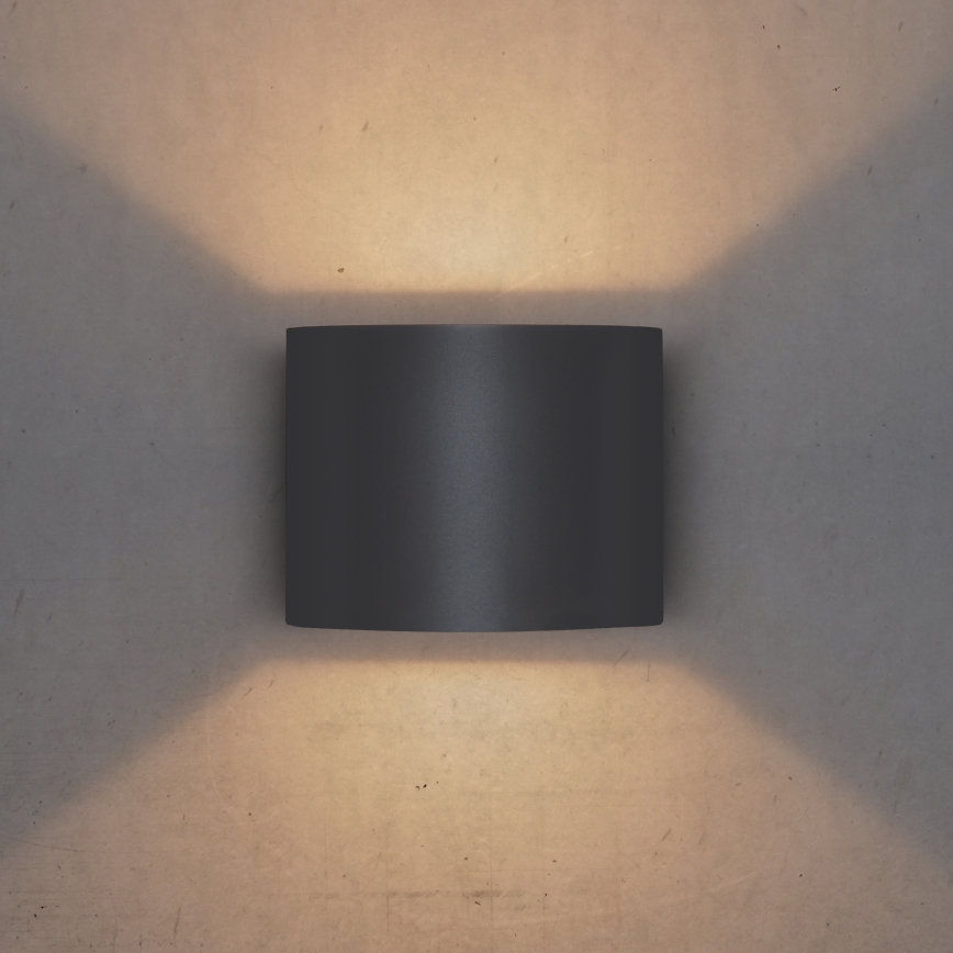 Brilagi - LED Outdoor wall light RONDO LED/6W/230V anthracite IP54