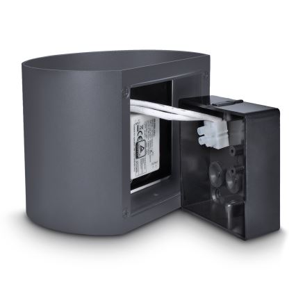 Brilagi - LED Outdoor wall light RONDO LED/6W/230V anthracite IP54