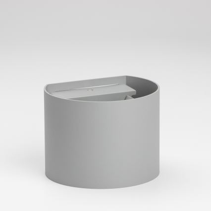 Brilagi - LED Outdoor wall light RONDO LED/6W/230V grey IP54