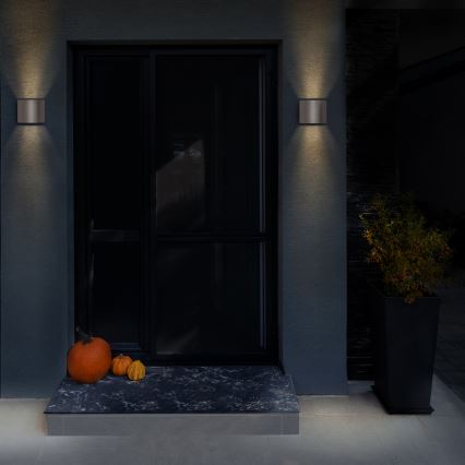 Brilagi - LED Outdoor wall light RONDO LED/6W/230V grey IP54
