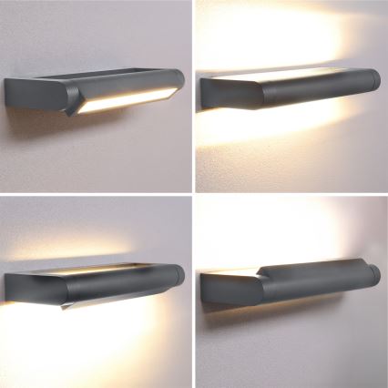 Brilagi - SALERNO LED Outdoor Wall Light LED/12W/230V 35,5 cm Anthracite IP65