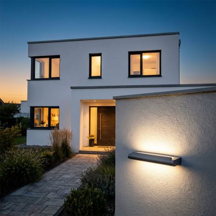 Brilagi - SALERNO LED Outdoor Wall Light LED/12W/230V 35,5 cm Anthracite IP65