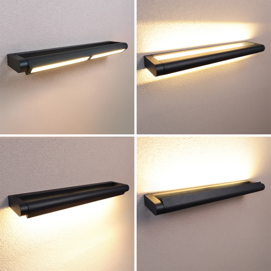 Brilagi - LED Outdoor Wall Light SALERNO LED/24W/230V 66 cm Black IP65