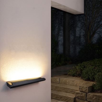 Brilagi - LED Outdoor Wall Light SALERNO LED/24W/230V 66 cm Black IP65