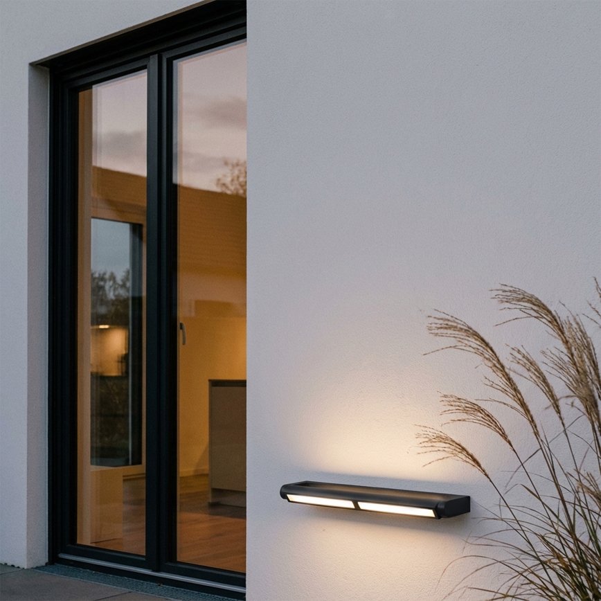 Brilagi - LED Outdoor Wall Light SALERNO LED/24W/230V 66 cm Black IP65