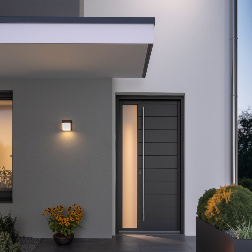 Brilagi - LED Outdoor wall light TERNI LED/12W/230V anthracite IP44