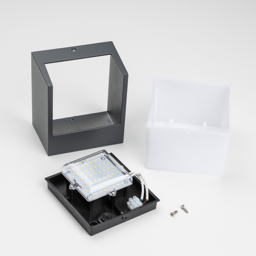 Brilagi - LED Outdoor wall light TERNI LED/12W/230V anthracite IP44