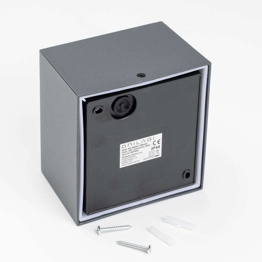 Brilagi - LED Outdoor wall light TERNI LED/12W/230V anthracite IP44