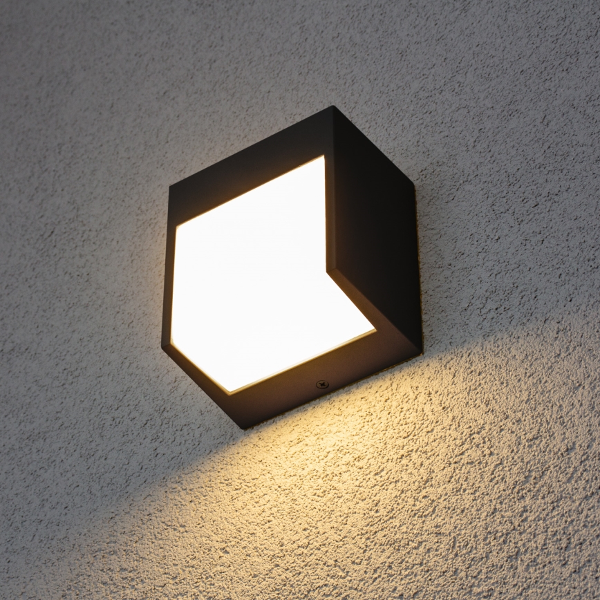 Brilagi - LED Outdoor wall light TERNI LED/12W/230V black IP44