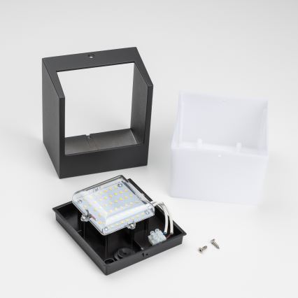 Brilagi - LED Outdoor wall light TERNI LED/12W/230V black IP44