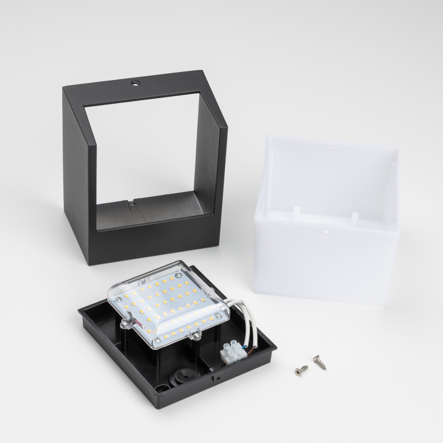 Brilagi - LED Outdoor wall light TERNI LED/12W/230V black IP44