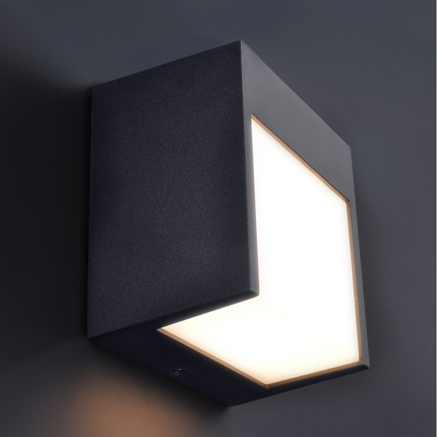 Brilagi - LED Outdoor wall light TERNI LED/12W/230V black IP44