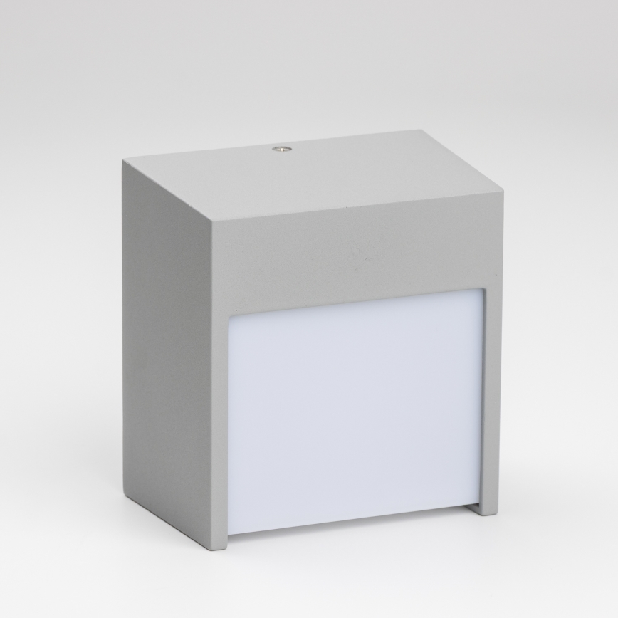 Brilagi - LED Outdoor wall light TERNI LED/12W/230V grey IP44