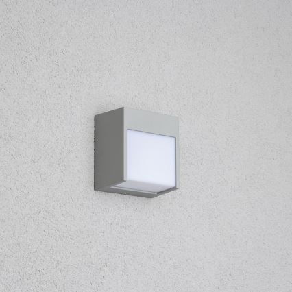 Brilagi - LED Outdoor wall light TERNI LED/12W/230V grey IP44
